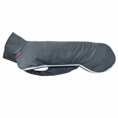 Sportti Pomppa Graphite - wodoodporny softshell dla psa, szary