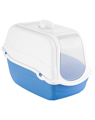 Record Romeo Cat Litter Box - kuweta dla kota zamykana, z klapką i filtrem - Niebieski