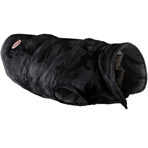 Record Moro Black Coat - wygodna kurtka moro dla psa, na rzep, czarna