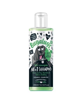 Bugalugs All in 1 Shampoo - szampon z odżywką dla psa, zmniejszający wypadanie sierści, koncentrat 1:10 - 250ml