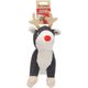 Flamingo Christmas Araceli Reindeer - zabawka świąteczna dla psa, pluszowy renifer z piszczałką, szary
