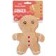 Dashi Xmas Plush Ginger 17cm - świąteczna zabawka dla psa, pluszowy piernikowy ludzik z piszczałką