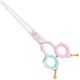 Blovi Teddy Line Pink Asian Style Scissors 6.5" – Ultralight Straight Scissors