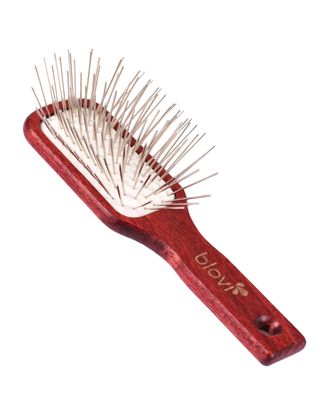 Blovi Red Wood Pin Brush - prostokątna, drewniana szczotka z długą, metalową szpilką 30mm