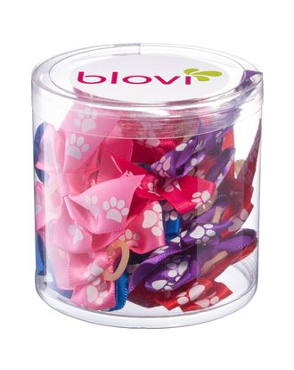 Blovi Bows Paws 25szt. - kolorowe kokardki w łapki, na gumeczce, dla psa