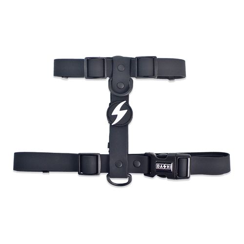 Dashi Colorflex Back Harness Black - regulowane, wodoodporne szelki guard dla psa, czarne