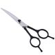 Jargem Black Curved Scissors 5,5"- With Coated Handle and Decorative Screw