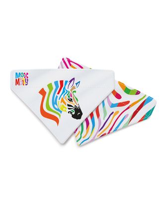Max&Molly Reversible Bandana Magic Zebra - bandana dla psa, dwustronna, wzór tęczowa zebra