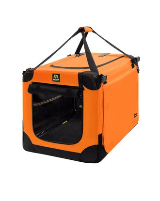 Maelson Soft Dog Kennel Neon Orange - wysokiej jakości materiałowy transporter dla psa, pomarańczowy