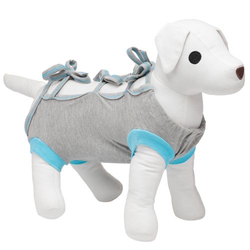 Biglo Pet Recovery Suit Grey - ubranko pooperacyjne dla psa, kota, szare