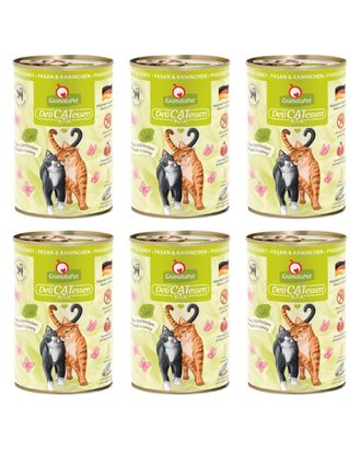GranataPet DeliCatessen Pheasant &amp; Coney - bezzbożowa mokra karma dla kota, bażant z królikiem - 6x 400g