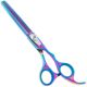 Geib Silver Rainbow Kiss Thinner 6.5" - High-Quality Thinning Shears with Rainbow Coating, 42 Teeth
