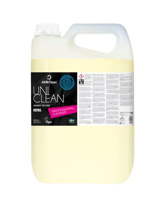 All1Clean UniClean Spray - uniwersalny preparat do czyszczenia powierzchni i sprzętu, o łagodnym cytrusowym zapachu - 5L