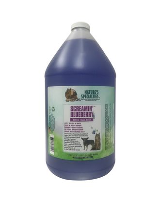 Nature's Specialties Screamin' Blueberry - delikatna pianka do czyszczenia pyska psa i kota - 3,8L