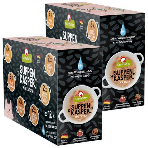 GranataPet Suppenkasper Mulitipack 24x70g - zupa dla kota, zestaw smaków