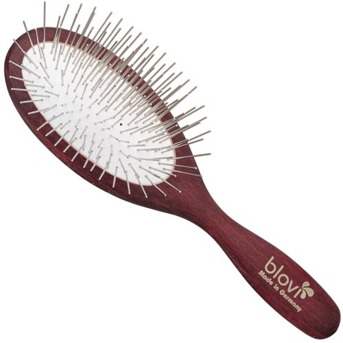 Blovi Red Wood Large Pin Brush - duża, owalna szczotka dla psa długowłosego, z długimi, metalowymi pinami 35mm
