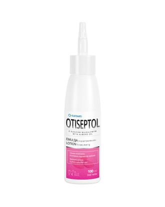Eurowet Otiseptol 100ml - emulsja z olejkiem migdałowym do higieny uszu, usuwająca nadmiar woskowiny 