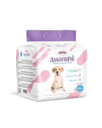 Record AssorbiPiu 40x60cm - wysoce chłonne podkłady do nauki do nauki czystości dla psa-40szt.
