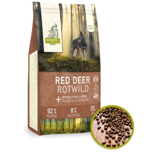 Isegrim Red Deer Berries&Herbs 3kg - sucha karma dla psa, jeleń z drobiem, jagodami i ziołami.