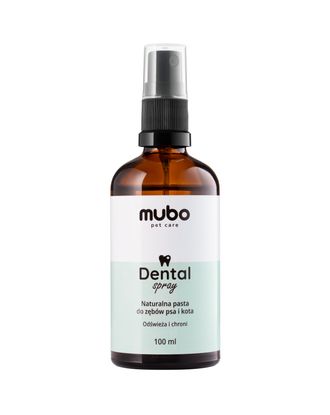 Mubo Dental Spray 100ml - naturalna pasta do zębów w sprayu dla psa i kota