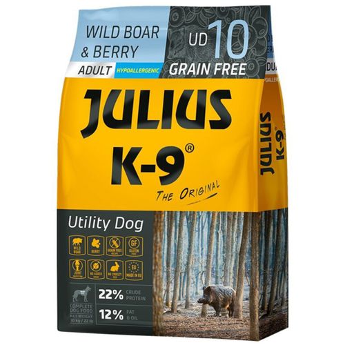 Julius K-9  Wild Boar & Berry Adult - bezzbożowa karma dla psa, dziczyzna i jagody