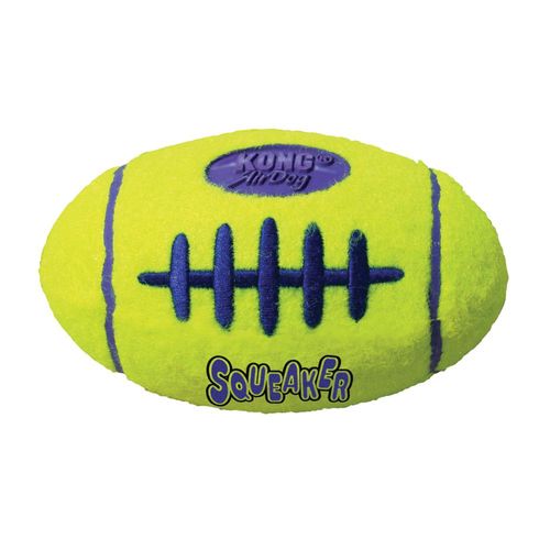 KONG AirDog Squeaker Football - piszcząca zabawka dla psa, piłka footballowa, pływająca