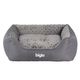 Blovi Bed Milano Minky Gray - Comfortable & Soft Dog Bed