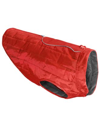 Kurgo Loft Jacket Red/Charcoal - dwustronna kurtka wodoodporna dla psa, czerwono- grafitowa