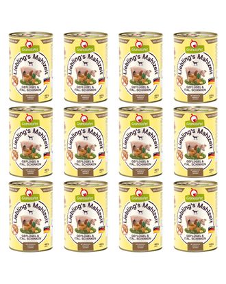 GranataPet Poultry & Italian Ham - bezzbożowa mokra karma dla psa, drób i włoska szynka - 12x 400g