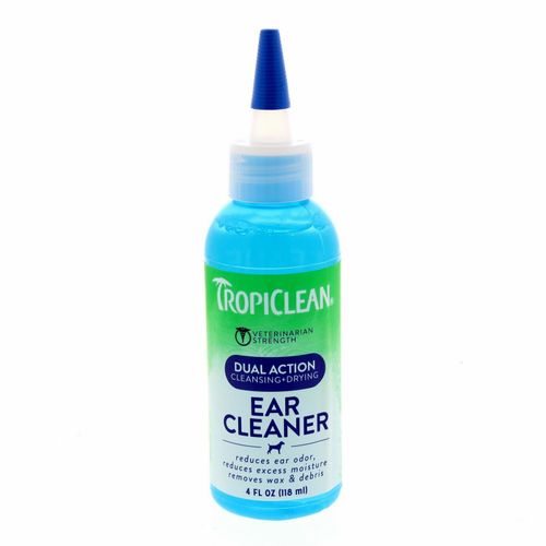 Tropiclean Dual Action Ear Cleaner 118ml - preparat do czyszczenia uszu dla psa, kota