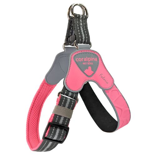 Coralpina Faloria Adjustable Harness Pink Fluo - regulowane szelki dla małych i średnich psów, neonowe różowe