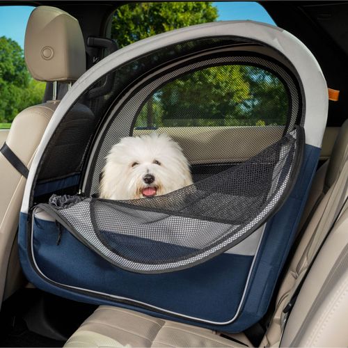 PetSafe Happy Ride Collapsible Travel Carrier - duży fotelik samochodowy dla psa i kota, do 27kg, transporter do samochodu