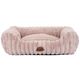 Biglo Cobe Pink - Comfortable & Soft Corduroy Fleece Sofa Dog Bed