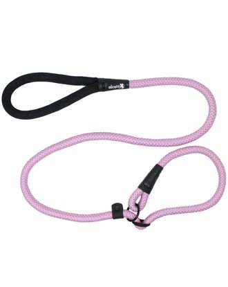 Alcott Adventure Slip Rope Leash 150cm Pink - odblaskowa smycz linowa dla psa, różowa