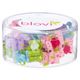 Blovi Bows Dots Rose 25szt. - eleganckie kokardki w kolorowe kropki z różyczką, na gumce, dla psa
