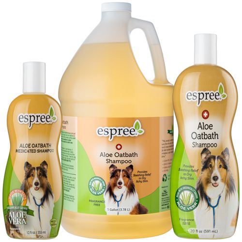 Espree Aloe Oatbath Medicated Shampoo - leczniczy szampon dla psa, do suchej i swędzącej skóry, koncentrat 1:5
