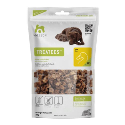 Maelson Treatees Duck 100g - naturalne przysmaki dla psa, mięsne kąski z kaczki
