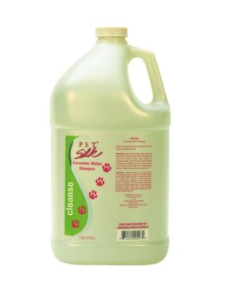 Pet Silk Cucumber Melon Shampoo - uniwersalny szampon wzmacniający włos, o zapachu ogórka i słodkiego melona, koncentrat 1:16 - 3,8L