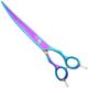 Geib Entree Blue Titan Curved Scissors – with Single-Sided Micro-Serration and Titanium Coating