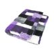 Blovi DryBed VetBed A+ - Non-Slip Pet Bed, Purple Checkered (Patchwork)