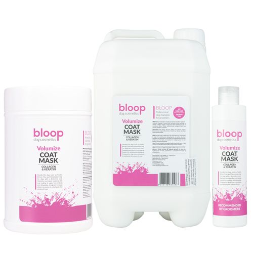 Bloop Volumize Coat Mask - maska dodająca objętości i regenerująca sierść psa, z kolagenem i keratyną