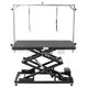 Blovi Upper Pro Black - Grooming Table with Electric Lift, Power Outlet & Accessory Shelf, Black, Tabletop 125x65cm