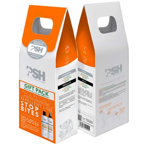 PSH Pack Stop Bites 2x300ml - zestaw kosmetyków odstraszających pchły i kleszcze, dla psa i kota