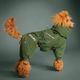 Hurtta Extreme Overall II Forest - Winter Dog Bodysuit with Heat-Retaining Lining, Green