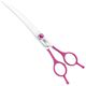 Jargem Fuchsia Curved Scissors - With Coated Handle and Decorative Screw