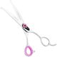 Kenchii Love Curved Safety Scissors 6,5" - bezpieczne nożyczki groomerskie z ergonomicznym uchwytem, gięte
