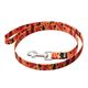 Julius-K9 MoreColor Basic Leash Pixeljuice 120cm - smycz dla psa, taśmowa, pomarańczowe piksele