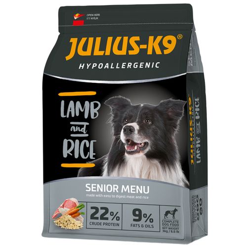 Julius-K9 Hypoallergenic Lamb & Rice Senior - hipoalergiczna karma dla psa seniora, jagnięcina z ryżem