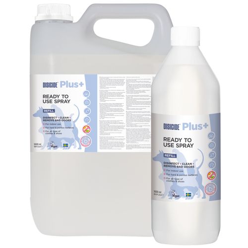 Disicide Plus+ Ready To Use Spray Refill - preparat do czyszczenia i dezynfekcji powierzchni, eliminujący nieprzyjemne zapachy