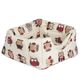 Record Gufetto Igloo Pet Bed 43x43x40cm - legowisko budka dla psa i kota, bez poduszki, wzór sowy